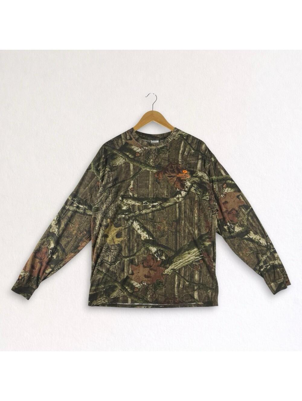Vintage Y2K Realtree Camo Mossy Oak Break-Up Infinity Long Sleeve Shirt XL